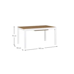 Outlet Mesa De Exterior Extensible Elias, 140-200 X 90 Cm Muebles De Jardin