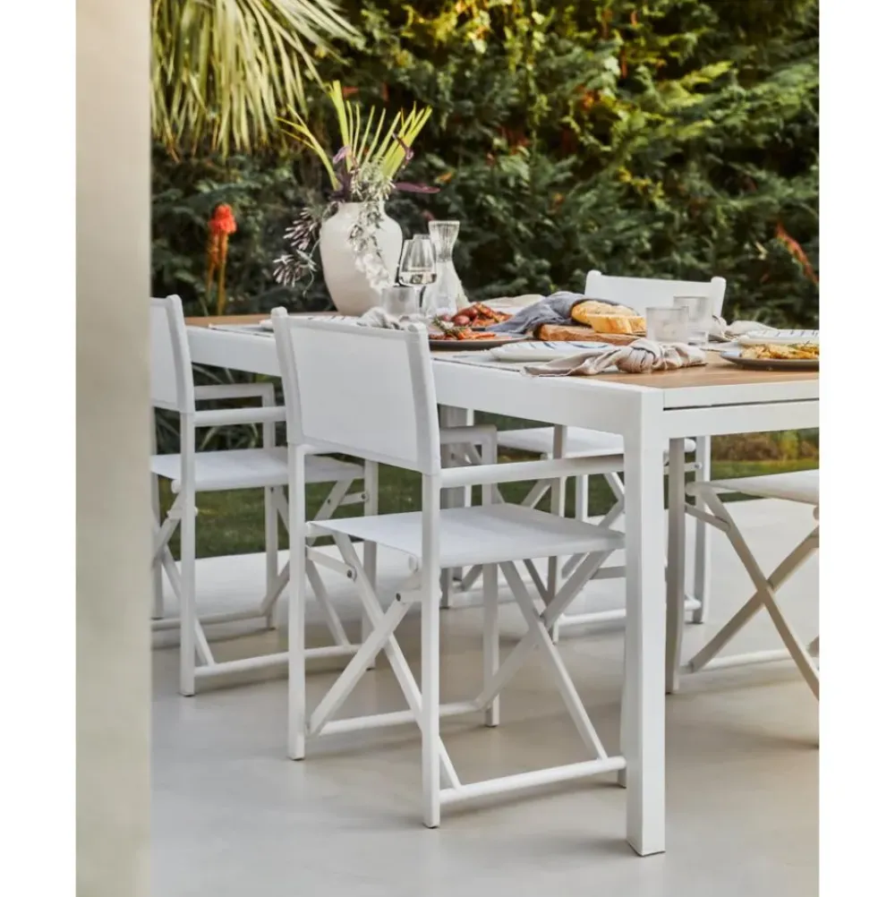 Outlet Mesa De Exterior Extensible Elias, 140-200 X 90 Cm Muebles De Jardin