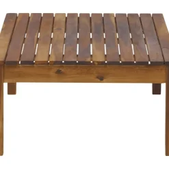 Outlet Mesa Para Exterior De Madera De Acacia Bo, 100 X 60 Cm Muebles De Jardin