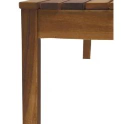 Outlet Mesa Para Exterior De Madera De Acacia Bo, 100 X 60 Cm Muebles De Jardin