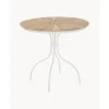 Online Mesa Redonda Para Exterior Hard & Ellen, Tablero De Madera De Teca Muebles De Jardin