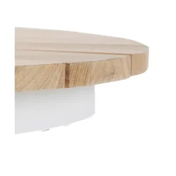 Online Mesa Redonda Para Exterior Hard & Ellen, Tablero De Madera De Teca Muebles De Jardin