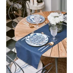 Sale Mesa Redonda Para Exterior De Madera De Teca Hard & Ellen, Tamanos Diferentes Muebles De Jardin