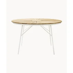 Online Mesa Redonda Para Exterior De Madera De Teca Hard & Ellen, Tamanos Diferentes Muebles De Jardin