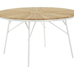 Online Mesa Redonda Para Exterior De Madera De Teca Hard & Ellen, Tamanos Diferentes Muebles De Jardin
