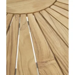 Online Mesa Redonda Para Exterior De Madera De Teca Hard & Ellen, Tamanos Diferentes Muebles De Jardin