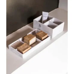 Fashion Organizador De Cosmeticos En Look Marmol Karla Joyeros