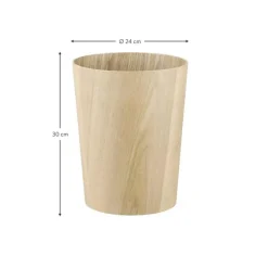 Discount Papelera Redonda De Madera Wilo Cestas