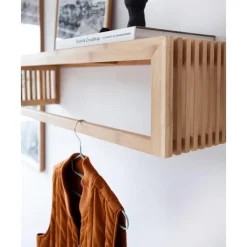 Fashion Perchero De Pared De Bambu Rib, Tamanos Diferentes Percheros