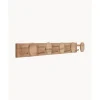 Discount Perchero De Pared De Madera De Caucho Emme, 10 Gancho Percheros