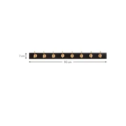 Discount Perchero De Pared De Madera Edgy, 8 Ganchos Percheros
