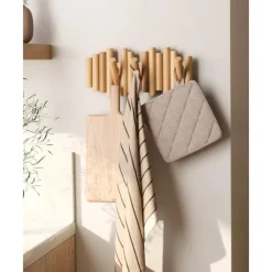 New Perchero De Pared De Madera De Pino Picket Percheros