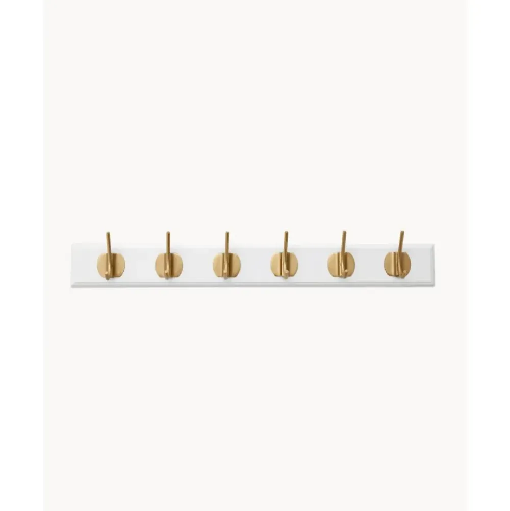 Best Perchero De Pared De Madera Edgy, 6 Ganchos Percheros
