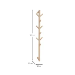 Best Perchero De Pared De Madera De Pino Eddison Percheros