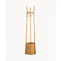 Clearance Perchero De Ratan Con Cesta Sio Percheros