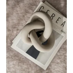 Outlet Pieza Decorativa De Ceramica Knot Figuras Decorativas