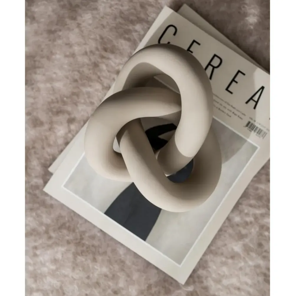 Outlet Pieza Decorativa De Ceramica Knot Figuras Decorativas