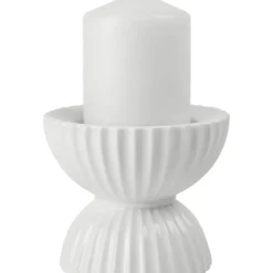 Fashion Portavelas De Porcelana Con Relieves Tura Farolillos