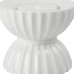 New Portavelas De Porcelana Con Relieves Tura Portavelas