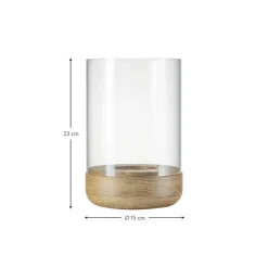 Fashion Portavelas De Vidrio Lanto, 23 Cm Farolillos