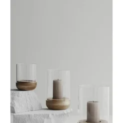 Fashion Portavelas De Vidrio Lanto, 23 Cm Farolillos