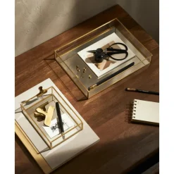 Online Set De Bandejas Decorativas Matthew, 2 Uds. Bandejas Decorativas