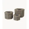 Outlet Set De Cestas Artesanales De Jacinto De Agua Polly, 3 Uds. Cajas De Almacenaje