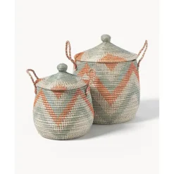 Sale Set De Cestas Con Tapadera Mija, 2 Uds. Cestas