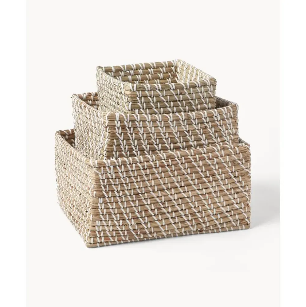 Online Set De Cestas De Jacintos De Agua Aleya, 3 Uds. Cajas De Almacenaje