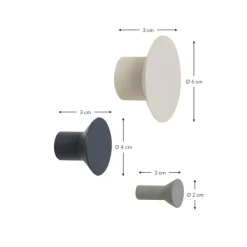 New Set De Colgadores De Metal Spot, 3 Uds. Percheros