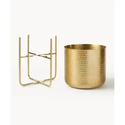 Discount Set De Macetero De Metal Martillado Nives, 2 Uds. Maceteros
