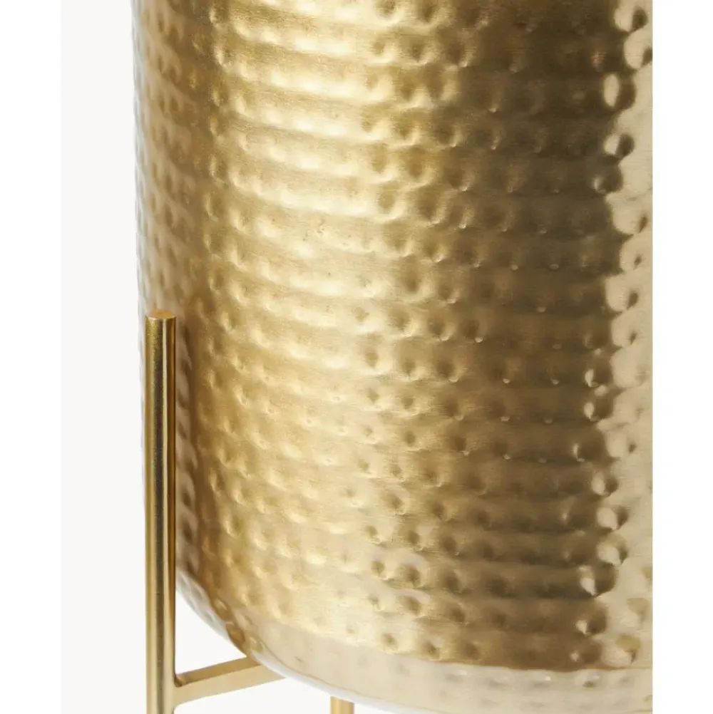 Discount Set De Macetero De Metal Martillado Nives, 2 Uds. Maceteros