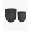 Sale Set De Maceteros Grandes De Metal Vig, 2 Uds. Maceteros