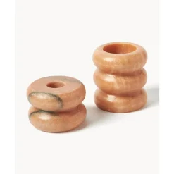 Clearance Set De Portavelas Y Candelabros 2En1 De Marmol Orta, 2 Uds. Portavelas