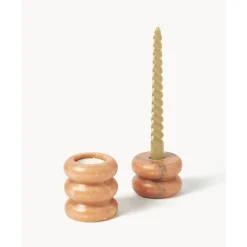 Clearance Set De Portavelas Y Candelabros 2En1 De Marmol Orta, 2 Uds. Portavelas