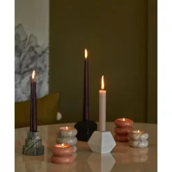 Clearance Set De Portavelas Y Candelabros 2En1 De Marmol Orta, 2 Uds. Portavelas