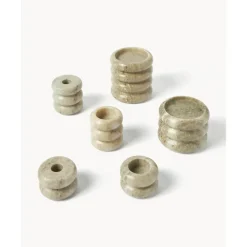 Best Set De Portavelas Y Candelabros 2En1 De Marmol Orta, 2 Uds. Portavelas