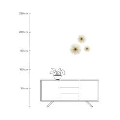 Sale Set Decoraciones De Pared Spike, 3 Pzas. Objetos Decorativos De Pared