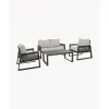 Fashion Set Lounge Para Exterior Captiva, 4 Pzas. Muebles De Jardin
