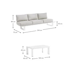 Online Set Lounge Para Exterior Konnor, 3 Pzas. Muebles De Jardin