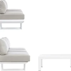 Online Set Lounge Para Exterior Konnor, 3 Pzas. Muebles De Jardin