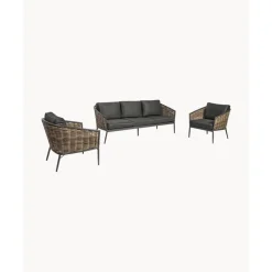 New Set Lounge Para Exterior Maribela, 3 Pzas. Muebles De Jardin