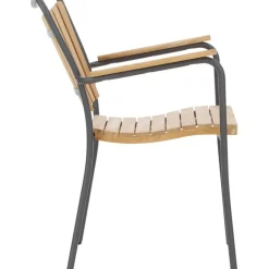 New Silla Con Reposabrazos De Madera Para Exterior Hard & Ellen Muebles De Jardin