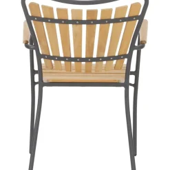 New Silla Con Reposabrazos De Madera Para Exterior Hard & Ellen Muebles De Jardin