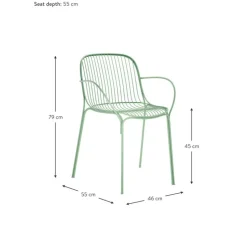 Outlet Silla Con Reposabrazos Para Exterior Hiray Muebles De Jardin