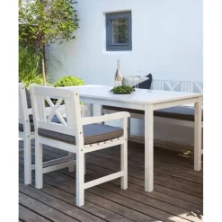 Discount Silla Con Reposabrazos Para Exterior De Madera Rosenborg Muebles De Jardin