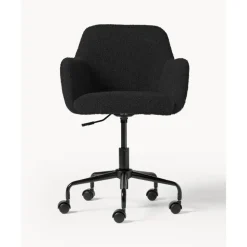 Hot Silla De Escritorio En Tejido Boucle Lucie Sillas De Escritorio