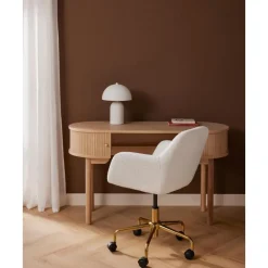 Best Silla De Escritorio En Tejido Boucle Lucie Sillas De Escritorio