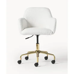 Best Silla De Escritorio En Tejido Boucle Lucie Sillas De Escritorio