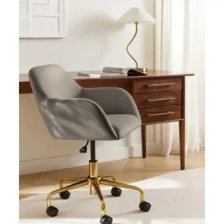Sale Silla De Escritorio En Terciopelo Lucie Sillas De Escritorio